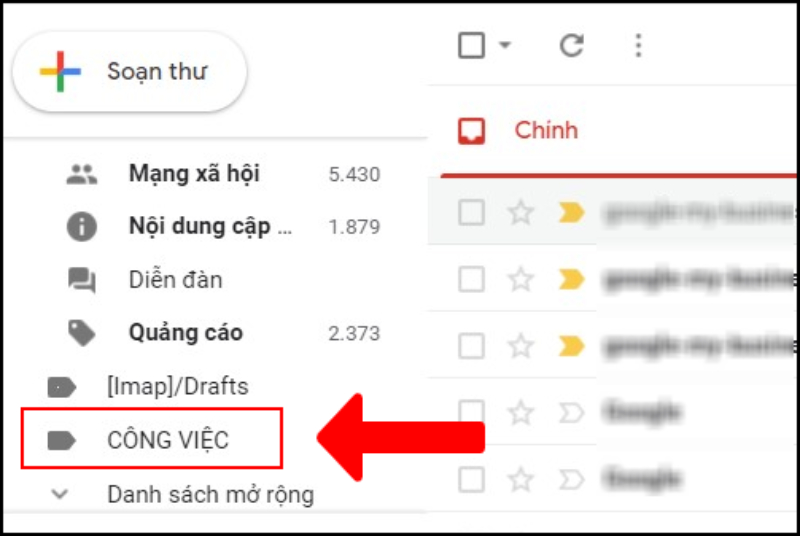 Ví dụ nhãn